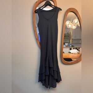 Gabriella Linen High Low Dress - Made in Italy